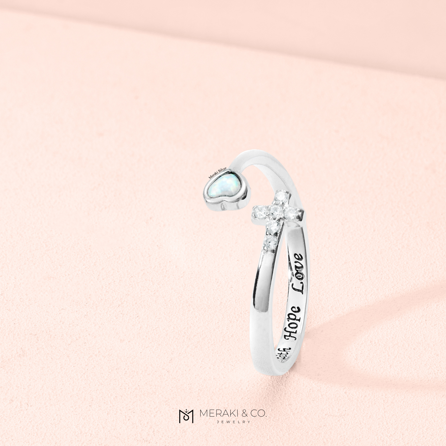 Faith hope love sales ring sterling silver